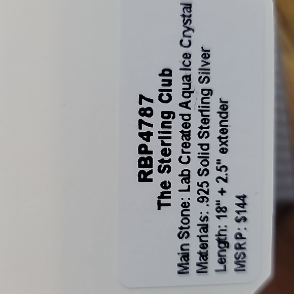 .925 Solid Sterling Neclace - Picture 3 of 3